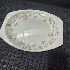 vintage J & G Meakin. Elegant Floral Oval Serving Platter